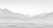 Papier peint Annecy et son lac paisible noir et blanc - Muralconcept
