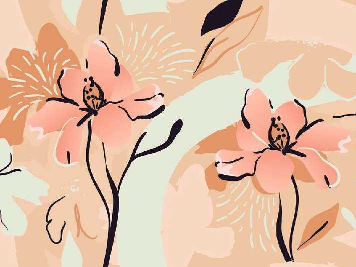 Yoga meditation flower wallpaper