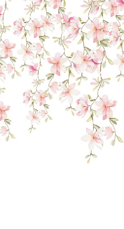 Papier peint guirlande de fleurs - Muralconcept