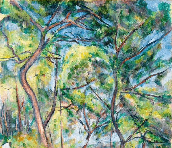 Pine forest wallpaper - Paul Cézanne