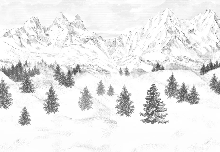 Aiguilles d'Arves wallpaper