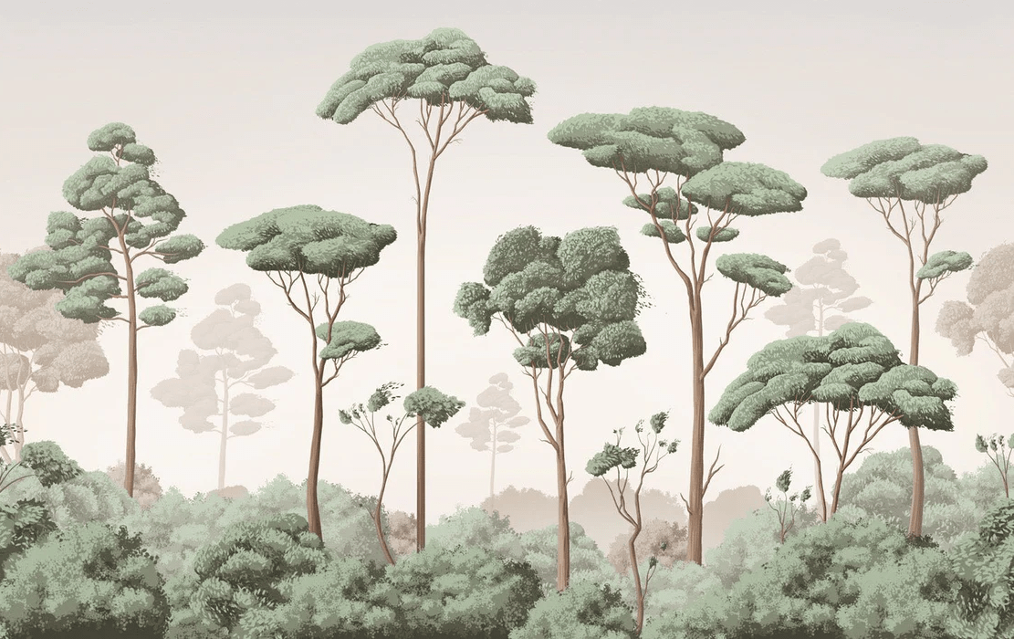 Light Breeze Pine Forest Wallpaper