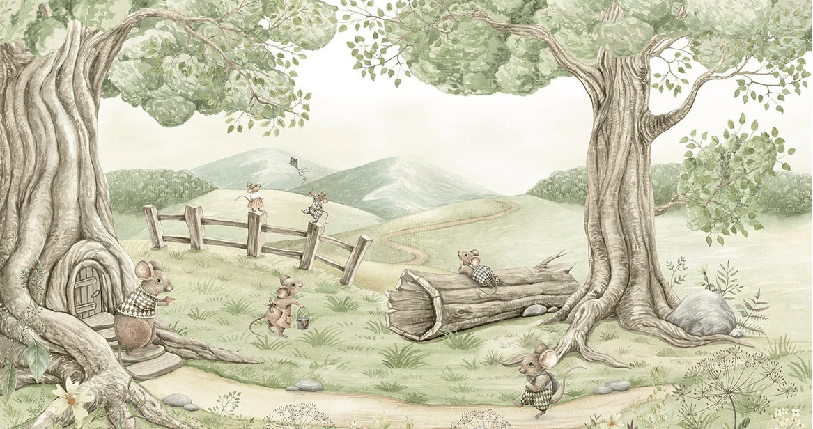 Baby mouse family wallpaper