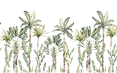 Tropical watercolor wallpaper
