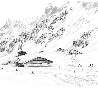 Clusaz cross-country skiing mountain wallpaper Confins