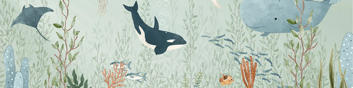 Baby marine world wallpaper