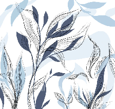 Blue graphic flower wallpaper
