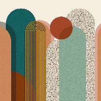 Trendy graphic art pop wallpaper