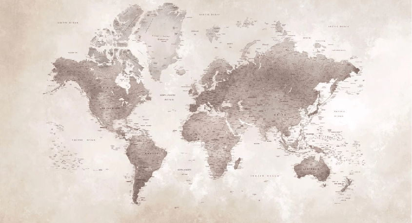 Timeless world map wallpaper
