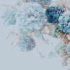 Blue flower wallpaper