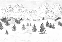 Aiguilles d'Arves wallpaper