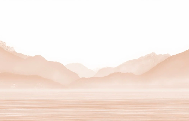 Papier peint Annecy et son lac paisible terracotta, XXL, tendance