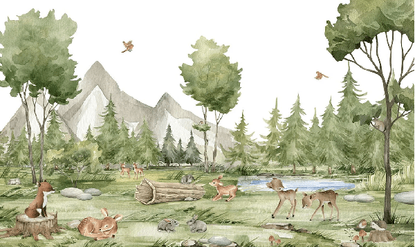 Forest animals wallpaper