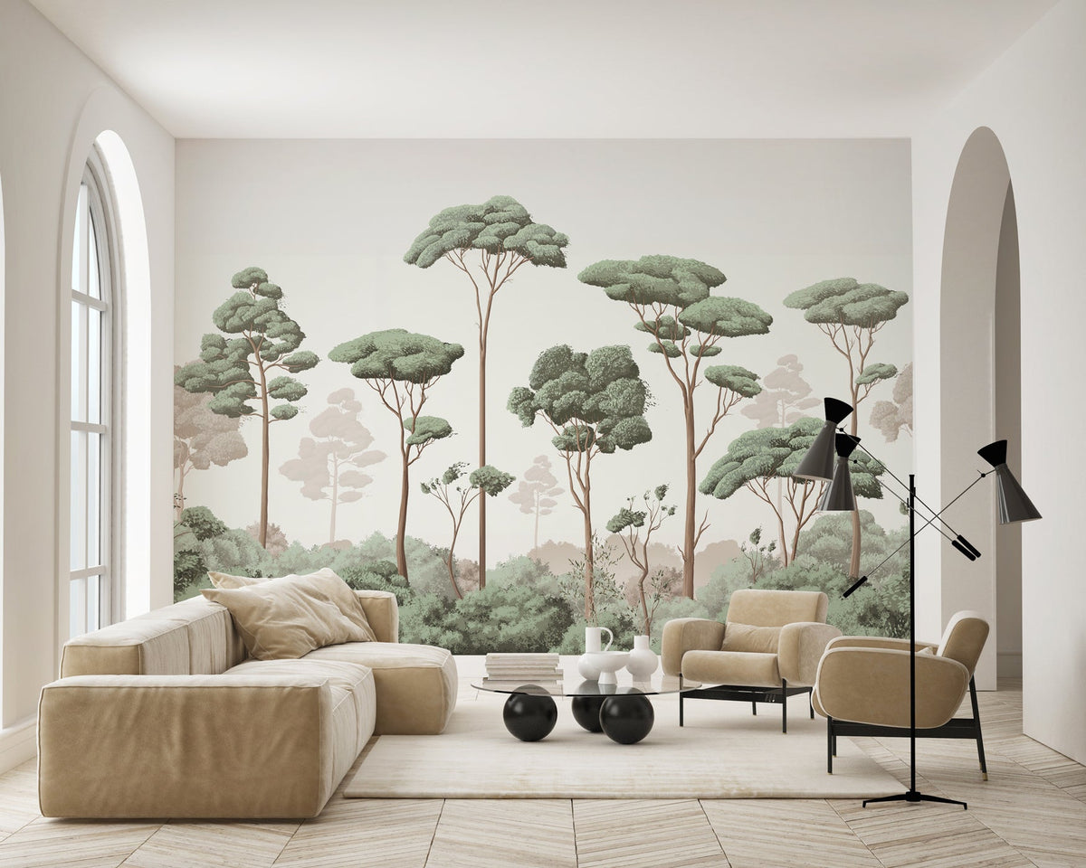 Light Breeze Pine Forest Wallpaper