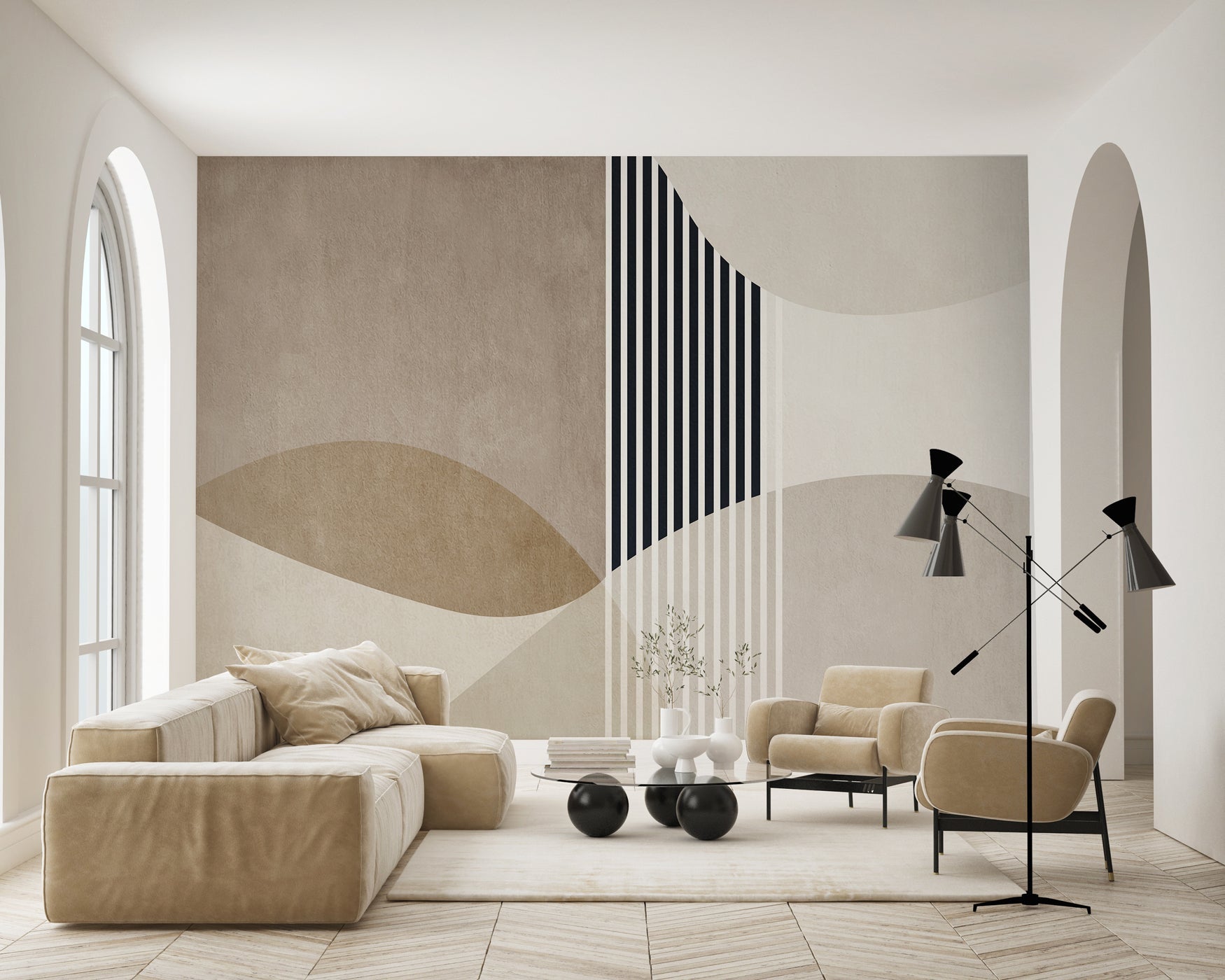 Papier peint forme créative, XXL, tendance