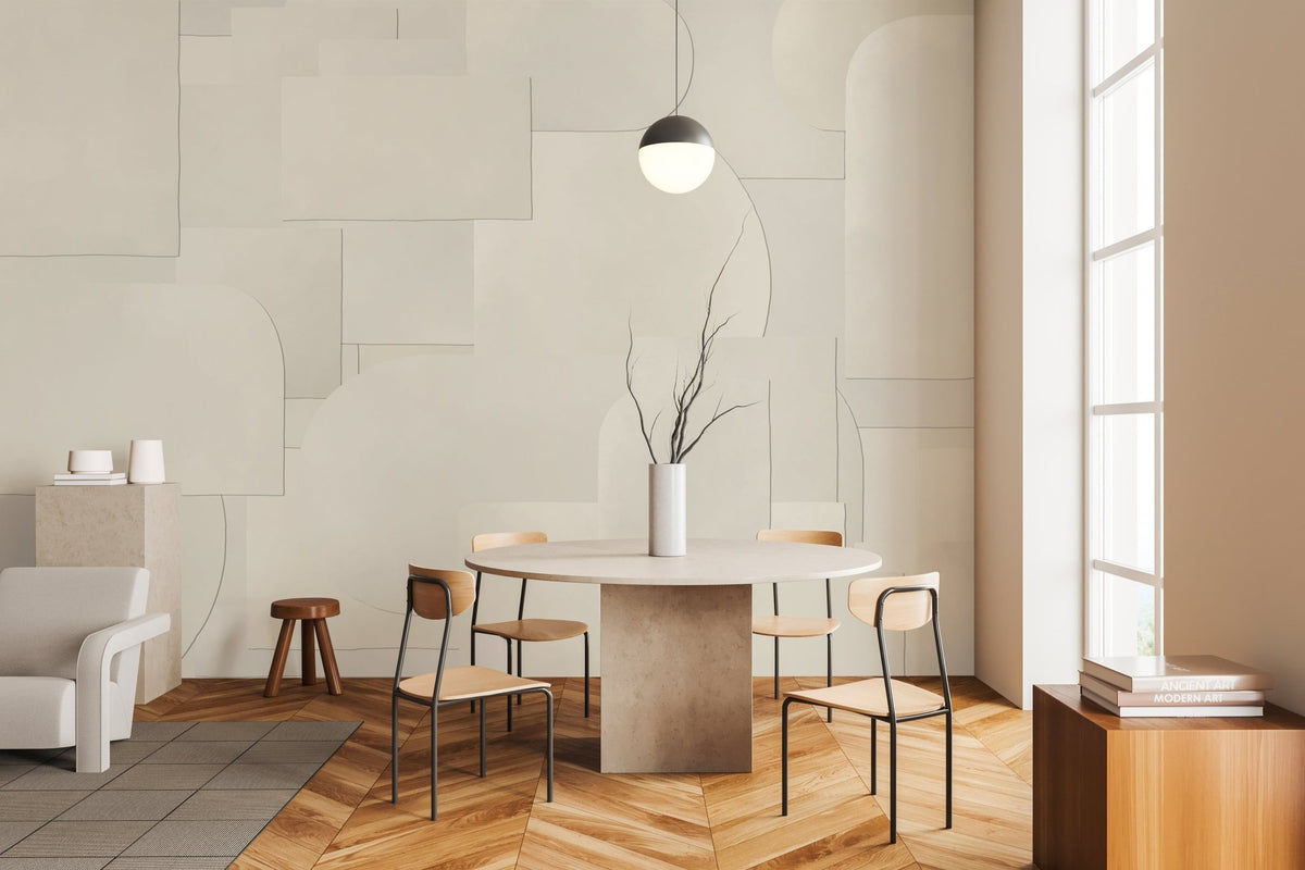 Panoramic cut-out wallpaper