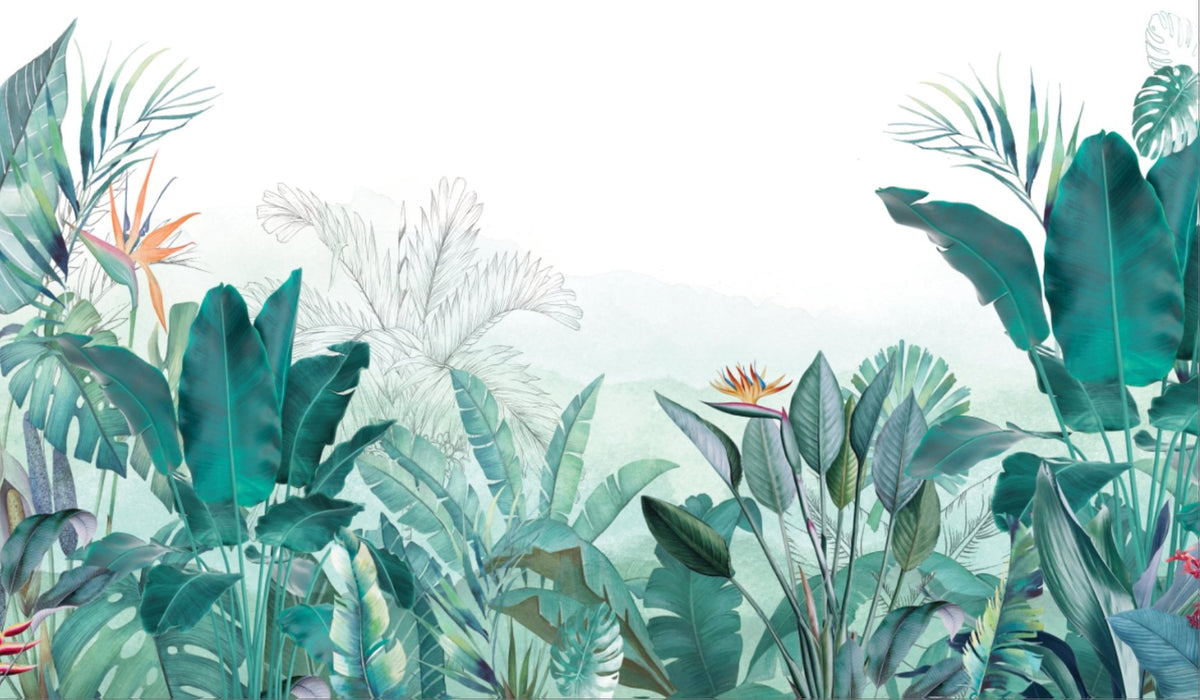 Tropical quintessence panoramic wallpaper W283cm x H165cm