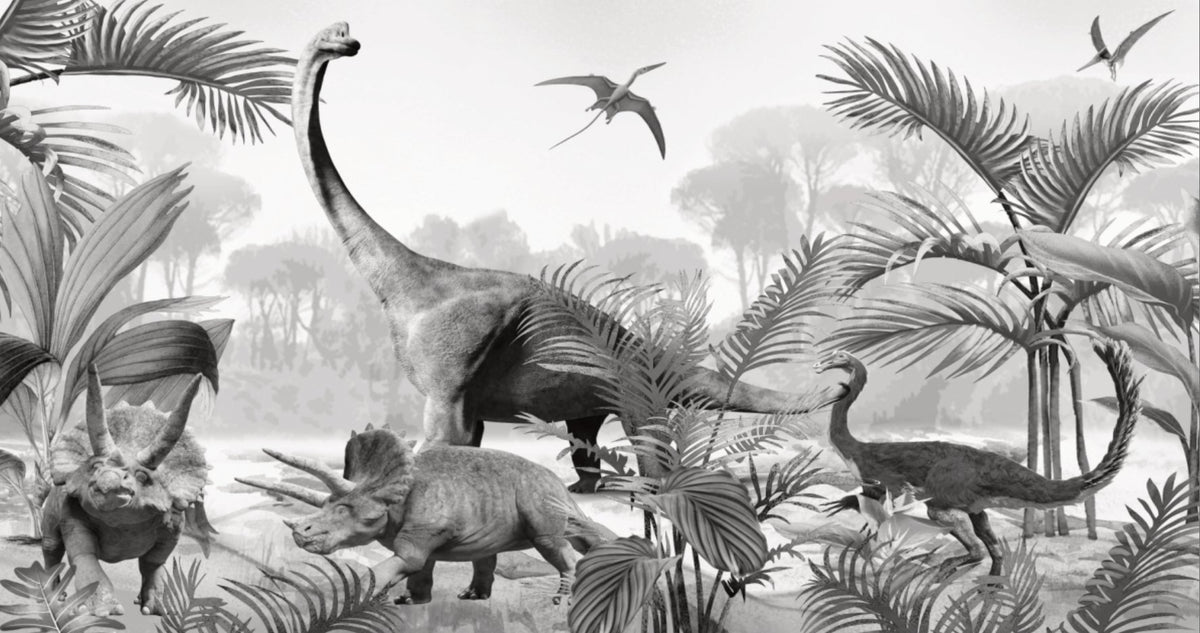 Children's bedroom wallpaper jurassik dinosaurs L350cm x H185cm