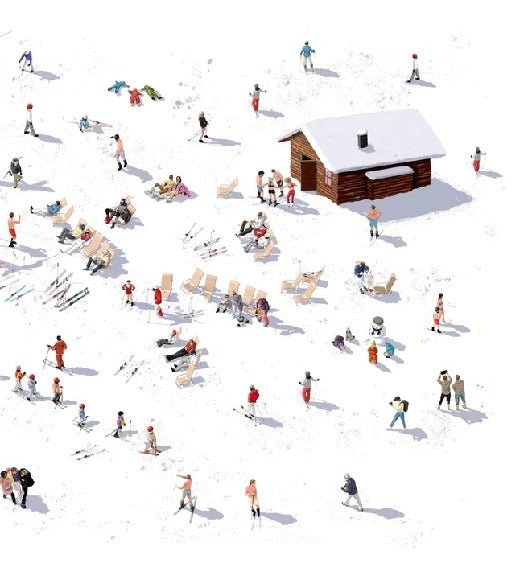 Papier peint panoramique après ski, XXL, tendance