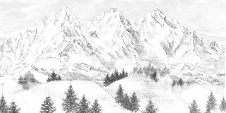 Papier peint montagne sommets de Chamonix