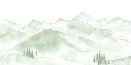 Aravis mountains wallpaper light green