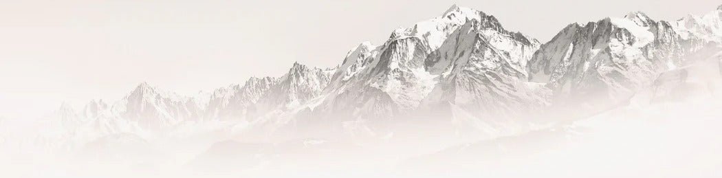 Papier peint matin brumeux Mont Blanc