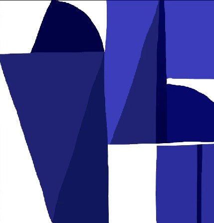 Papier peint Memphis style bleu