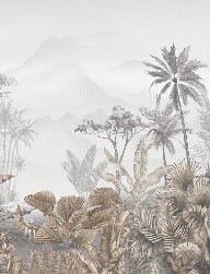 Papier peint tendance tropical sepia