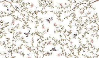 Papier peint oiseau chambre enfant, XXL, tendance
