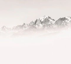 Papier peint matin brumeux Mont Blanc