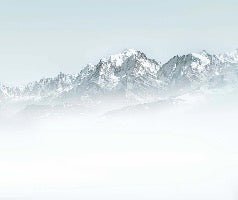 Papier peint Mont Blanc dans la brume