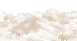 Papier peint panoramique Aravis sépia