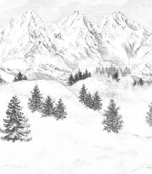 Papier peint montagne sommets de Chamonix