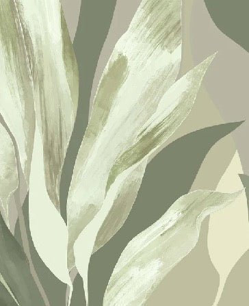 Green fabric wallpaper