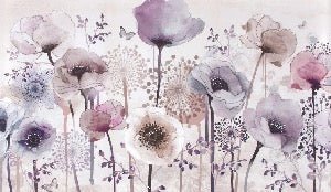 Papier peint Fleur Parme