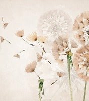 Papier peint fleur pissenlit, XXL, tendance
