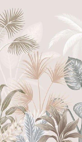 Papier peint toilette jungle terracotta, XXL, tendance