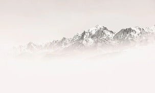 Papier peint matin brumeux Mont Blanc