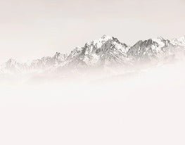 Papier peint matin brumeux Mont Blanc