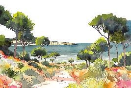 Papier peint panoramique air estival, XXL, tendance