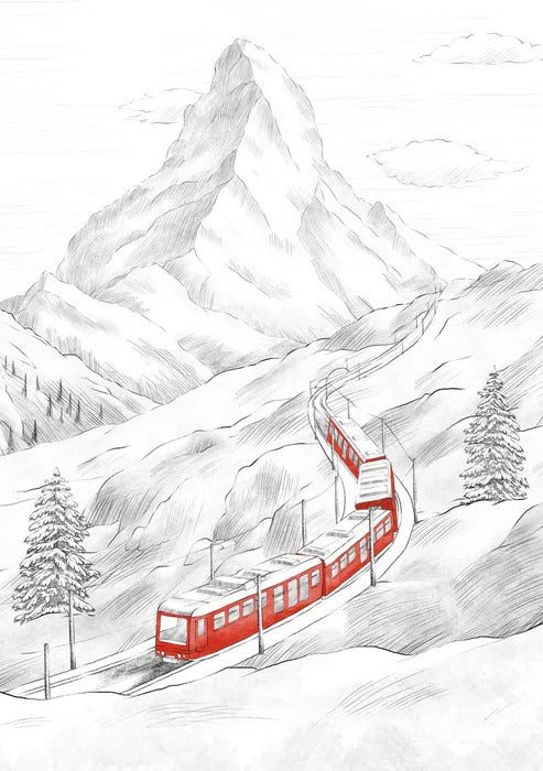 Papier peint panoramique Mont Cervin, XXL, tendance