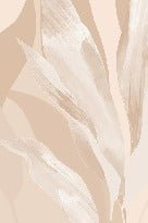 Papier peint étoffe florale beige