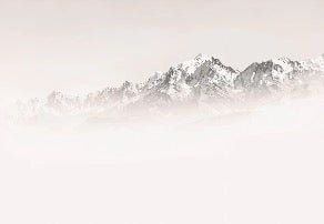 Papier peint matin brumeux Mont Blanc