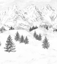 Papier peint montagne sommets de Chamonix