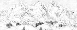 Papier peint montagne sommets de Chamonix, XXL, tendance