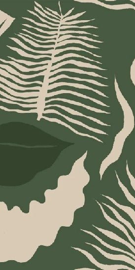 Grüne moderne Kunst Tapete, XXL, tendance