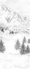 Papier peint montagne sommets de Chamonix