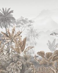 Papier peint tendance tropical sepia, XXL, tendance