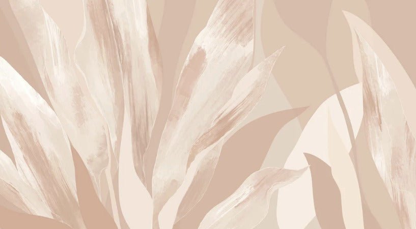 Papier peint étoffe florale nude, XXL, tendance