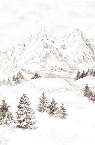 Papier peint montagne massif des Alpes